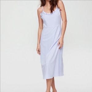Aritzia Wilfred Philomene Dress in Pearl Grey